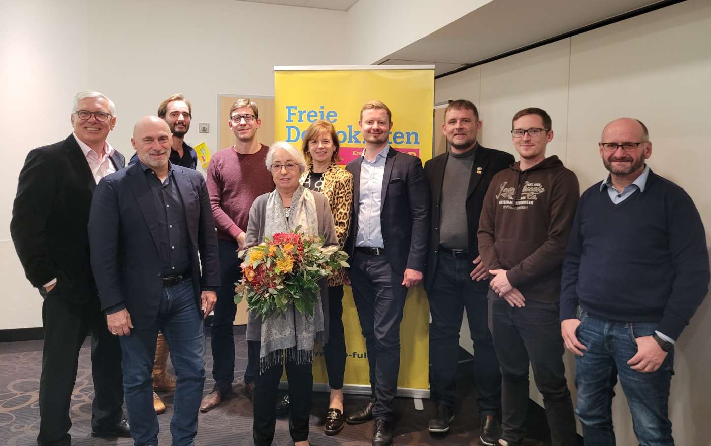 Klotzsche und Müller Landtagskandidaten der Freien Demokraten FDP Fulda